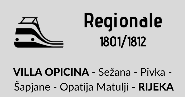 Regionale 1801/1812 Villa Opicina - Fiume